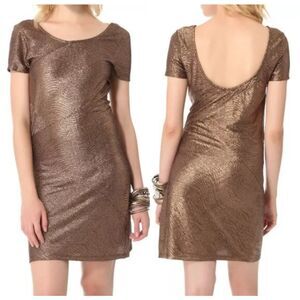 Free People Metallic Scoop Back Dress